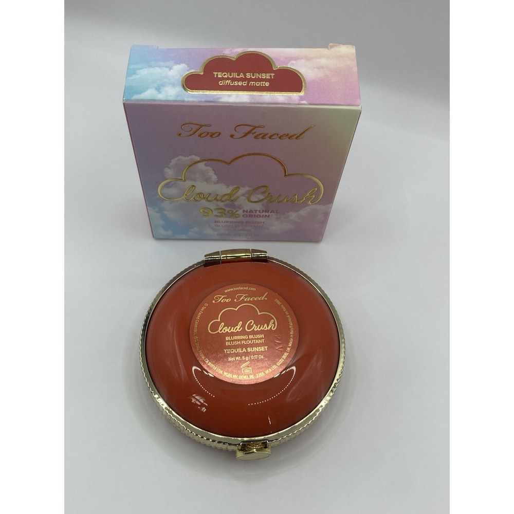 Too Faced Cloud Crush Blurring Blush Tequila Sunset Diffused Matte 5 g New - Picture 12 of 16